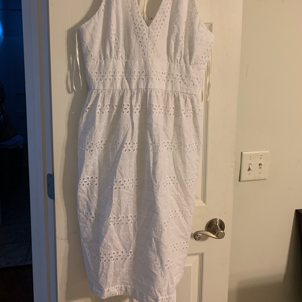 White Jones New York Halter Dress